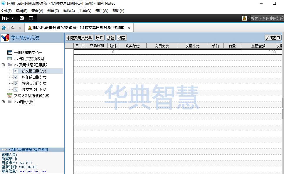 阿米巴費用管理系統